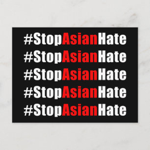 #StopAsianHate-Platz Postkarte