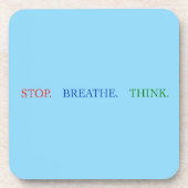 StopBreatheThink Achterbahn Getränkeuntersetzer (Vorderseite)