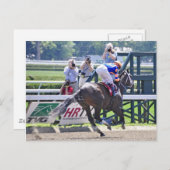 Stopchargingmaria siegreich in ihrem ersten Rennen Postkarte (Vorne/Hinten)