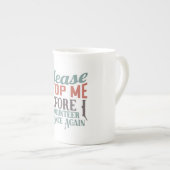 Stope Me Funny Volunteer Porzellantasse (Vorderseite Rechts)