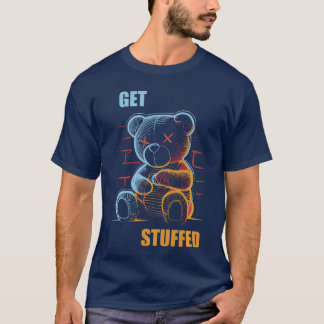Stopf dich voll Teddybär Sarkasmus Horror T-Shirt