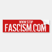 STOPFASCISM.COM - Stoppen Sie Autoaufkleber (Vorne)