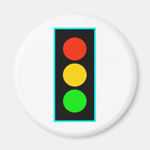 Stopfen mit hellblauer Grenze Magnet