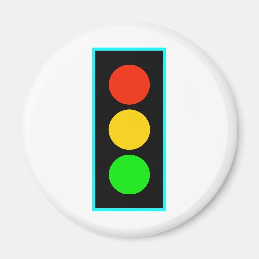 Stopfen mit hellblauer Grenze Magnet (Vorne)