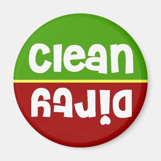 Stoplight Clean Dirty Disshwasher Magnet (Vorne)