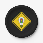 Stoplight-Glühlampe voran Pappteller (Vorderseite)