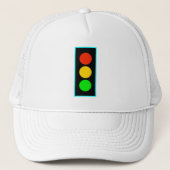 Stoplight mit hellblauer Grenze Truckerkappe (Vorderseite)