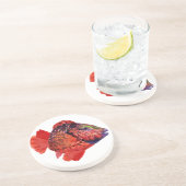 Stoplight-Papageienfisch-Untersetzer Untersetzer (Seite)