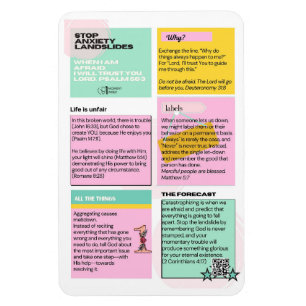 Stopp Angst Erdrutsche Kühlschrank Magnet 