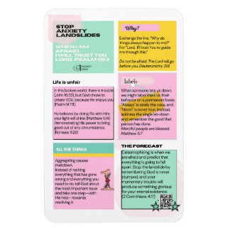 Stopp Angst Landslide Kühlschrank Magnet