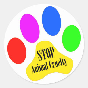 Stopp Animal Cruelty Stickers