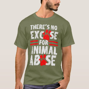 Stopp Animal Missbrauch Rescue Hunde Katze Lover M T-Shirt