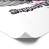 Stopp Animal Missbrauch Wings Poster (Ecke)