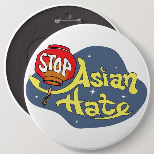 Stopp Asian Hass Button (Vorne & Hinten)