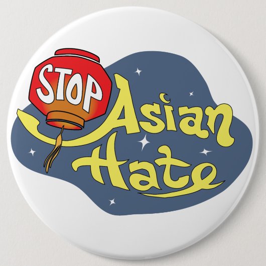 Stopp Asian Hass Button (Vorderseite)