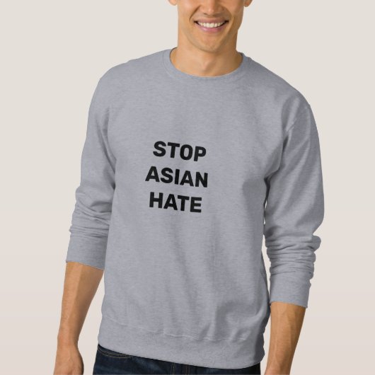Stopp Asian Hate, Männer Sweatshirt (Vorderseite)