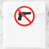 Stopp-Aufkleber für Waffengewalt Runder Aufkleber (Tasche)