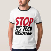 STOPP BIG TECH CENSORIP T - SHIRT (Vorderseite)