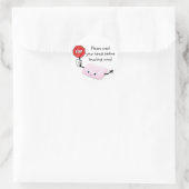 Stopp Bitte den Aufkleber mit den Händen waschen (Tasche)