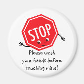 Stopp Bitte waschen Magnet (Vorne)