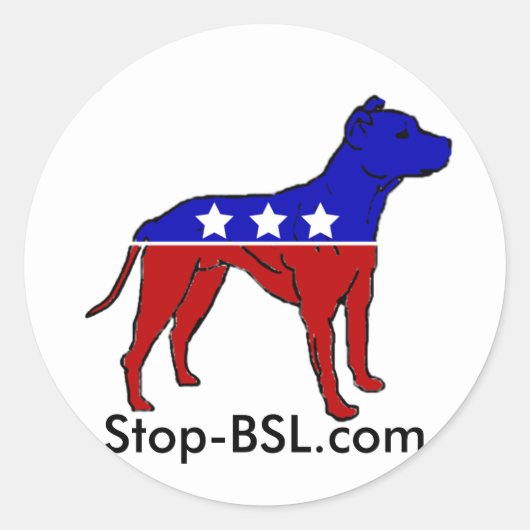 Stopp-BSL-Logo-Aufkleber Runder Aufkleber (Vorderseite)