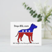 Stopp-BSL-Postkarte Postkarte (Stehend Vorderseite)
