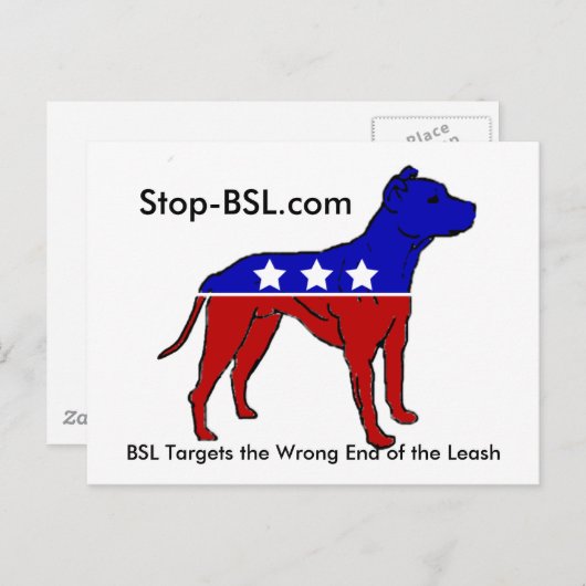 Stopp-BSL-Postkarte Postkarte (Vorne/Hinten)