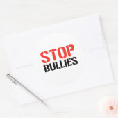 STOPP BULLIES RUNDER AUFKLEBER (Umschlag)