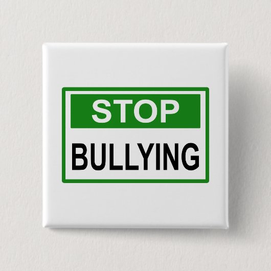 Stopp Bully Signing Green Button (Vorderseite)
