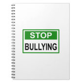 Stopp Bully Signing Green Notizblock (Vorderseite)