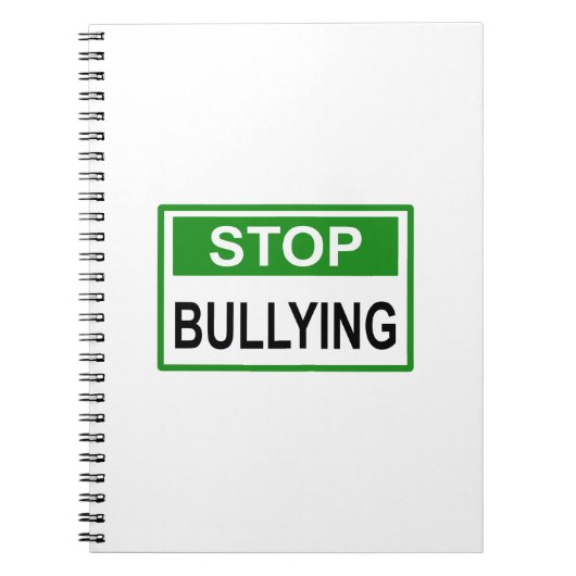 Stopp Bully Signing Green Notizblock (Vorderseite)