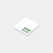 Stopp Bully Signing Green Post-it Klebezettel (angewinkelt)