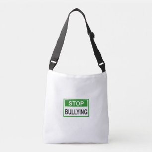 Stopp Bully Signing Green Tragetaschen Mit Langen Trägern