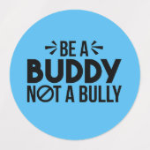 Stopp Bullying Etiketten (Design 1)