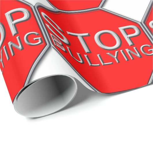 Stopp Bullying Geschenkpapier (Rolleneckpunkt)