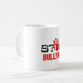 Stopp Bullying Kaffeetasse (Vorderseite Links)