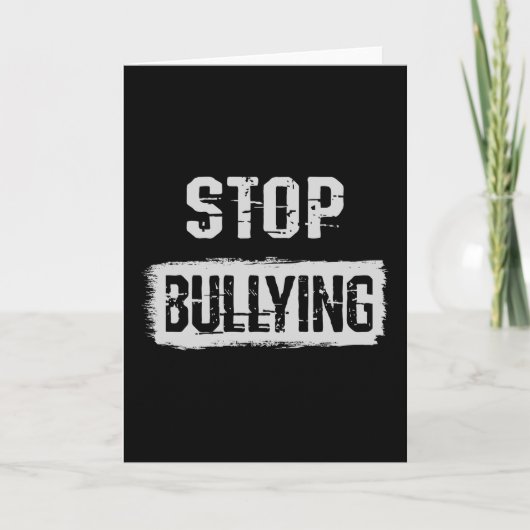 Stopp Bullying Karte (Vorderseite)