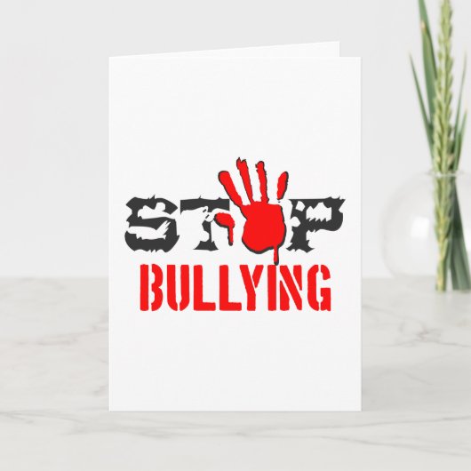 Stopp Bullying Karte (Vorderseite)