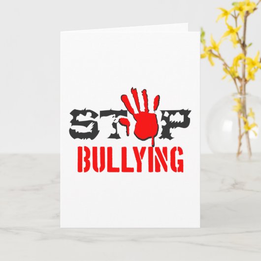 Stopp Bullying Karte (Gelbe Blume)