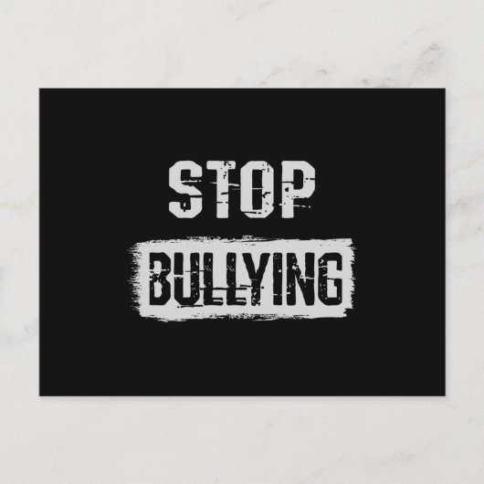 Stopp Bullying Postkarte (Vorderseite)