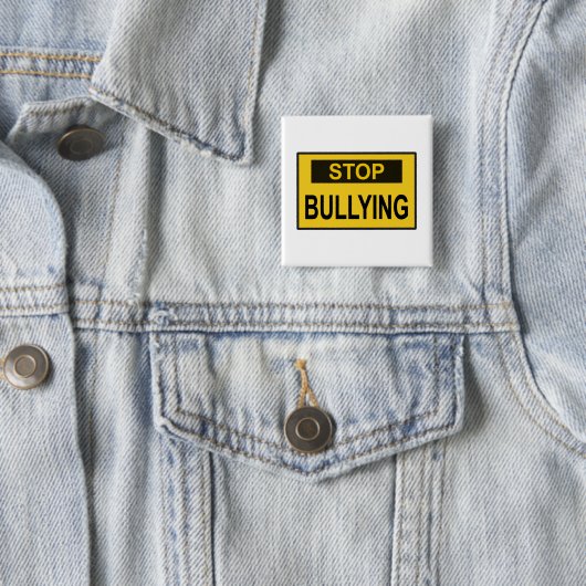 Stopp Bullying Sign Gelb Button (Beispiel)