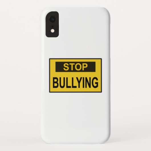 Stopp Bullying Sign Gelb Case-Mate iPhone Hülle (Rückseite)