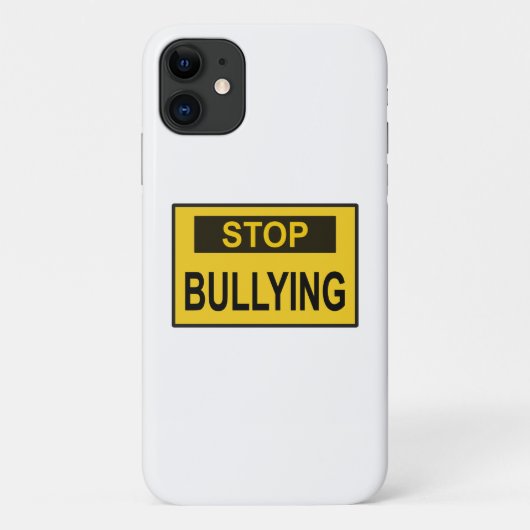 Stopp Bullying Sign Gelb Case-Mate iPhone Hülle (Rückseite)