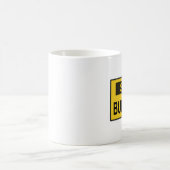 Stopp Bullying Sign Gelb Kaffeetasse (Mittel)