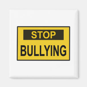 Stopp Bullying Sign Gelb Magnet