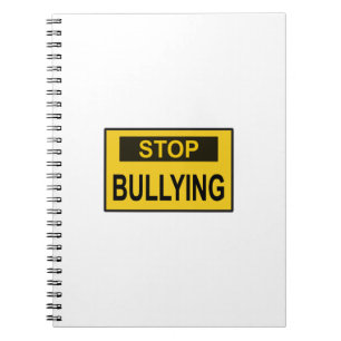 Stopp Bullying Sign Gelb Notizblock