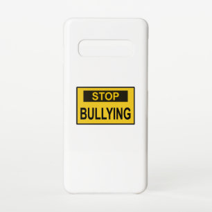 Stopp Bullying Sign Gelb Samsung Galaxy S10 Hülle