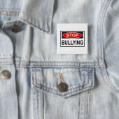 Stopp Bullying Sign red Button (Beispiel)