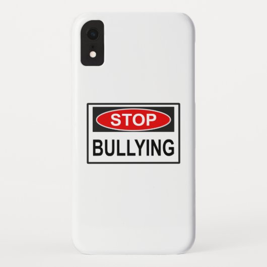 Stopp Bullying Sign red Case-Mate iPhone Hülle (Rückseite)