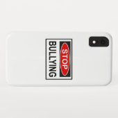 Stopp Bullying Sign red Case-Mate iPhone Hülle (Rückseite (Horizontal))